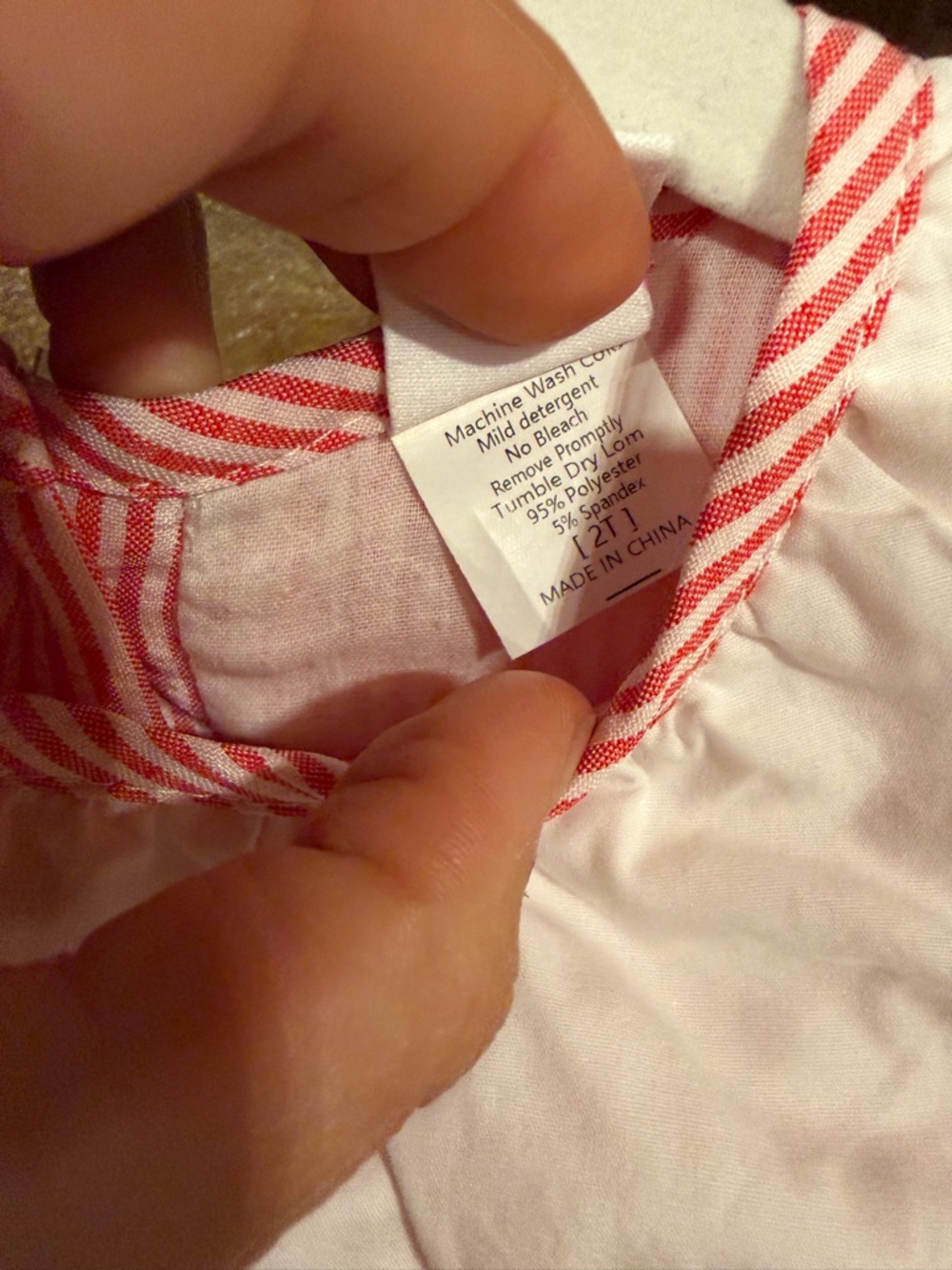 Stitchy Fish Seersucker Strawberry Bubble Dress - Picture 2 of 2